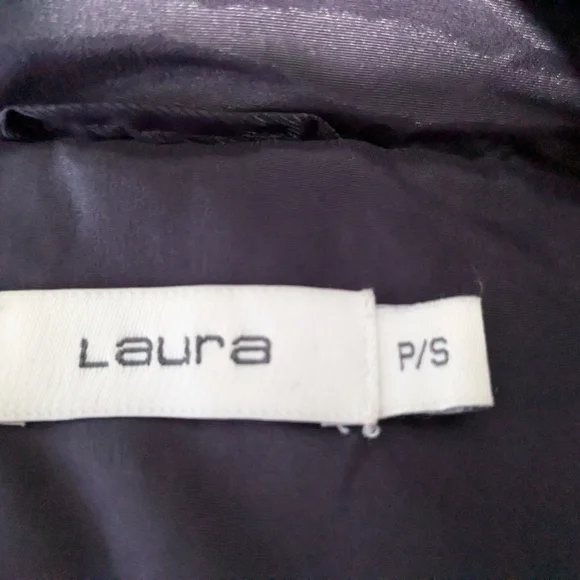Laura Purple Puffer Jacket with Faux Fur Hood Size SP - Picture 16 of 16